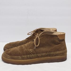 LUCA Terra Moc Chukka Sneaker Boot Men's 10 Brown Suede Leather Lactae Hevea